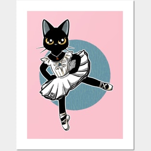 Cat Ballet Dancer Posters and Art